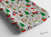 Christmas Satan Digital Printed Fabric Manufacture Surat